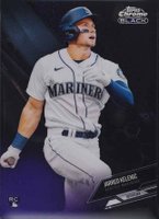 2021 Topps Chrome Black #44 Jarred Kelenic Purple Refractor Baseball Card