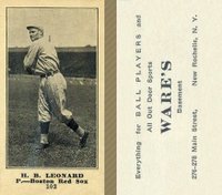 1916 Wares #102 H. B. Leonard Baseball Card