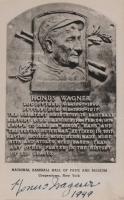 1999 Hall of Fame Autographs # Honus Wagner Artvue Hall of Fame Plaque Baseball Card
