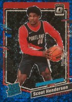 2023 Panini Donruss Optic #239 Scoot Henderson Fast Break Blue Basketball Card