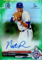 2017 Bowman Draft Chrome Draft Picks Autographs  #CDANPE Nate Pearson Green Refractor Baseball Card