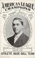 1906 Lincoln Publishing Philadelphia A's # Bris Lord Baseball Card