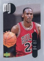 1998 Upper Deck International MJ Stickers #10 Michael Jordan Basketball Card