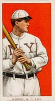 1909 White Borders Cycle 350 #352 Red Murray Batting Baseball Card