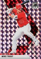 2020 Panini Chronicles Mosaic #82 Mike Trout Purple Baseball Card