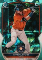 2023 Bowman Sapphire Edition Chrome Prospects #BCP10 Ryan Clifford Aqua Baseball Card