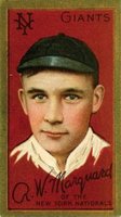 1911 Gold Borders #132 Rube Marquard Baseball Card