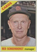 1966 O-Pee-Chee #76 Red Schoendienst Baseball Card