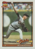 1991 Topps Desert Shield #497 Ben McDonald Baseball Card