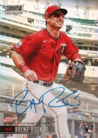 2021 Topps Stadium Club Chrome Base Autographs #BR Brent Rooker Baseball Card