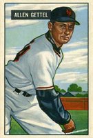 1951 Bowman #304 Allen Gettel Baseball Card