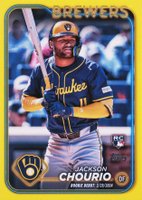2024 Topps Update #US155 Jackson Chourio Yellow Baseball Card