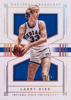 2016 Panini National Treasures Collegiate #36 Larry Bird Silver Basketball Card