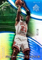 2003 Upper Deck Triple Dimensions Reflections  #5 Michael Jordan Sapphire Basketball Card