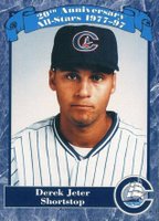1997 Columbus Clippers 20th Anniversary All-Stars # Derek Jeter Baseball Card