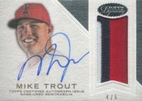 2016 Topps Dynasty Autograph Patches #APMT4 Mike Trout Baseball Card