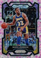 2023 Panini Prizm #185 Magic Johnson Cherry Blossom Choice Basketball Card