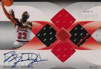 2006 Upper Deck Exquisite Collection Extra Exquisite Jerseys #EEMJ2 Michael Jordan Autograph Basketball Card