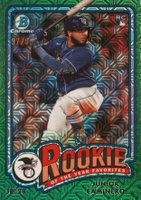 2024 Bowman Mega Box Chrome Rookie of the Year Favorites #ROY8 Junior Caminero Green Baseball Card