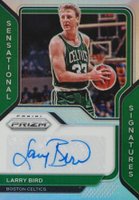 2020 Panini Prizm Sensational Signatures #SSLBI Larry Bird Silver Prizm Basketball Card