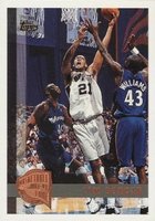 1997 Topps #115 Tim Duncan Minted in Springfield Basketball Card