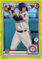 2020 Bowman 1st Edition #BFE33 Sam Huff Yellow Foil Baseball Card