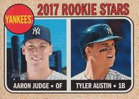 2017 Topps Heritage  #214 Aaron Judge/Tyler Austin Baseball Card