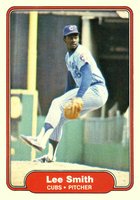1982 Fleer #603 Lee Smith Corrected Baseball Card