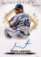 2022 Topps Inception Rookie and Emerging Stars Autographs #BRESSS Sixto Sanchez Baseball Card