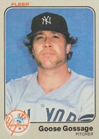 1983 Fleer #381 Goose Gossage Baseball Card