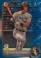 2022 Bowman 1st Edition #BPPF71 Colson Montgomery Blue Foil Baseball Card