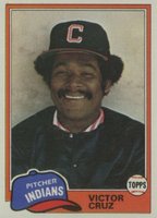 1981 Topps #252 Victor Cruz Baseball Card