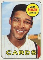 1969 Topps #160 Vada Pinson Baseball Card