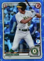 2020 Bowman Draft 1st Edition #BD119 Tyler Soderstrom Blue Foil Baseball Card