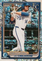 2024 Bowman Draft #BDC8 Jac Caglianone Chrome-Sparkle Refractor Baseball Card