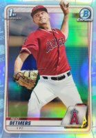 2020 Bowman Draft #BD41 Reid Detmers Chrome-Sky Blue Refractor Baseball Card