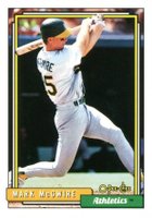 1992 O-Pee-Chee #450 Mark McGwire Baseball Card