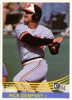 1984 Donruss #413 Rick Dempsey Baseball Card