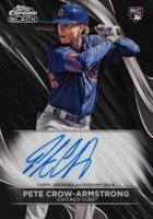 2024 Topps Chrome Black Autographs #PC Pete Crow-Armstrong Baseball Card