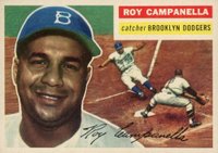 1956 Topps #101 Roy Campanella Gray Back Baseball Card