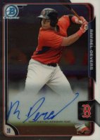 2015 Bowman Prospect Autographs #RD Rafael Devers Chrome Baseball Card