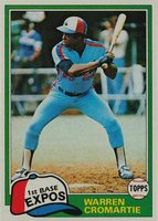 1981 Topps #345 Warren Cromartie Baseball Card
