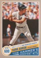 2019 Topps Heritage The Hammer's Greatest Hits #9 Hank Aaron Baseball Card