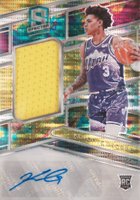 2023 Panini Spectra #201 Keyonte George Jersey Autograph-Celestial Basketball Card