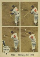 1959 Fleer Ted Williams #58 1957- Williams Hits .388 Baseball Card