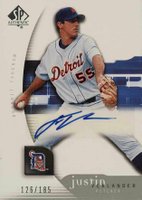 2005 SP Collection SP Authentic Signatures #137 Justin Verlander Baseball Card