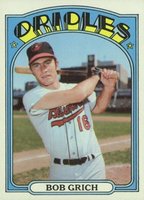 1972 Topps #338 Bob Grich Baseball Card