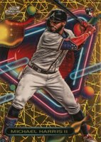 2023 Topps Cosmic Chrome #5 Michael Harris II Gold Interstellar Baseball Card