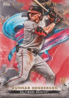 2023 Topps Inception #47 Gunnar Henderson Red Baseball Card