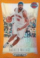 2023 Panini Prizm Deca #94 Rasheed Wallace Orange Prizm Basketball Card